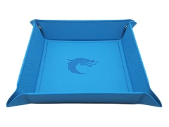 Old School Dice: Square Dice Rolling Tray - Light Blue